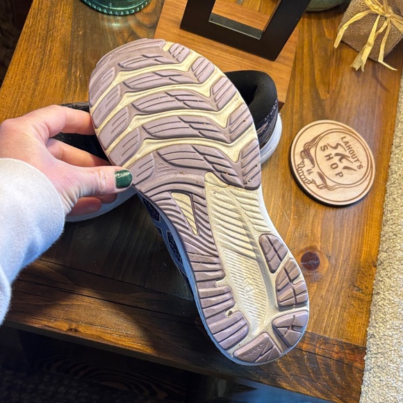 ASICS Dark Grey Purple and White Athletic Sneakers - Picture 6 of 16